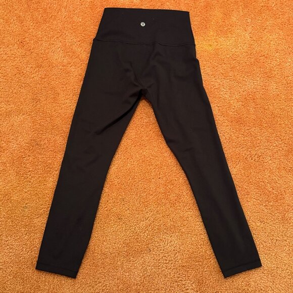 Like New Lululemon X Soulcycle Wunder Under Crop High-Rise 23" Black Leggings 4 - Picture 4 of 11